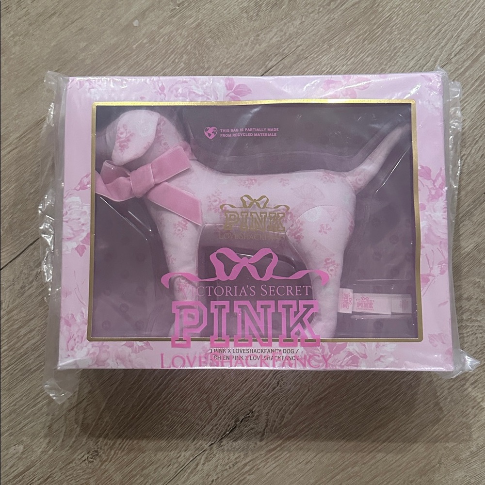 Victoria's Secret Pink X Love Shack Fancy Floral Plush Pup